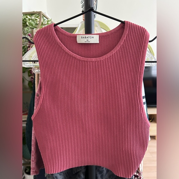 Babaton Tops - Babaton Tank. Size Extra Small. Color: Pink. Excellent condition. Like new.